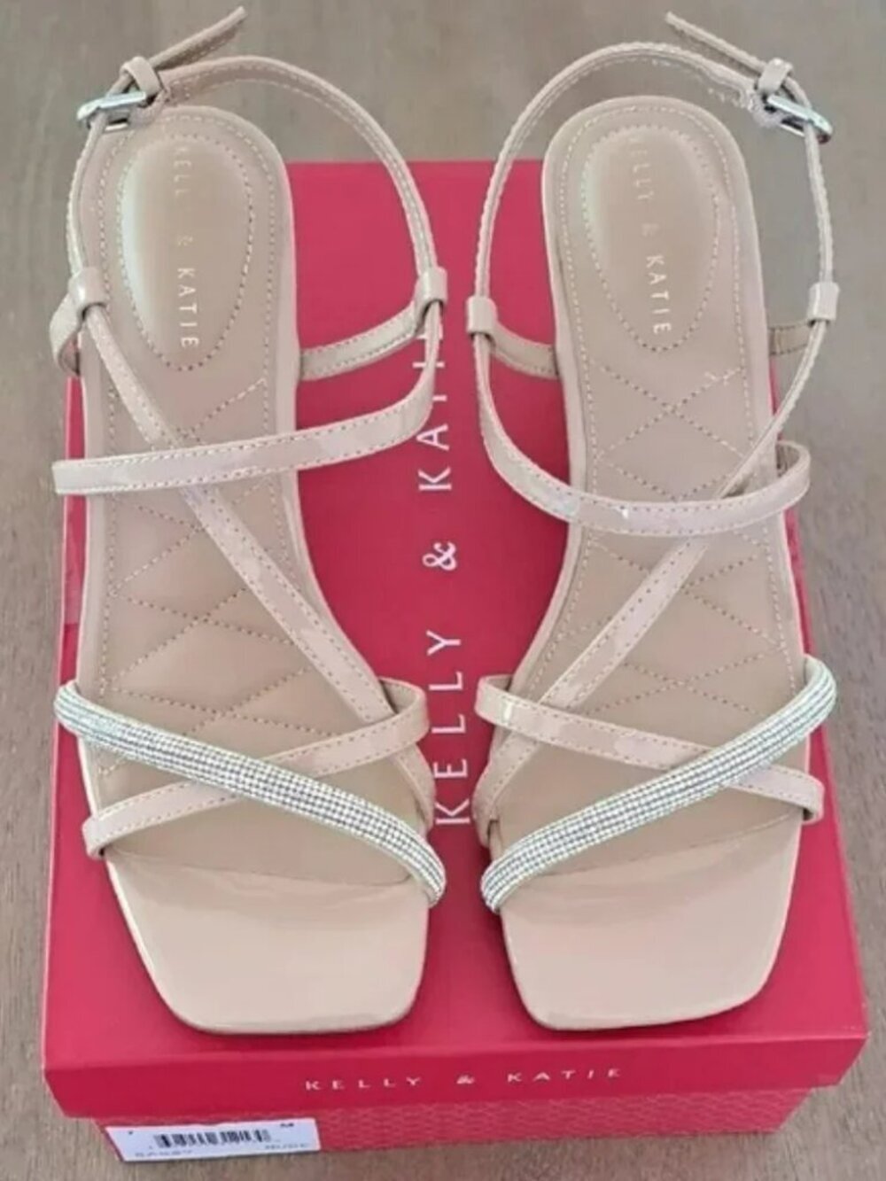 Kelly & Katie Sassy Wedge Sandal - Color: Nude - Size: 7 - Picture 2 of 10